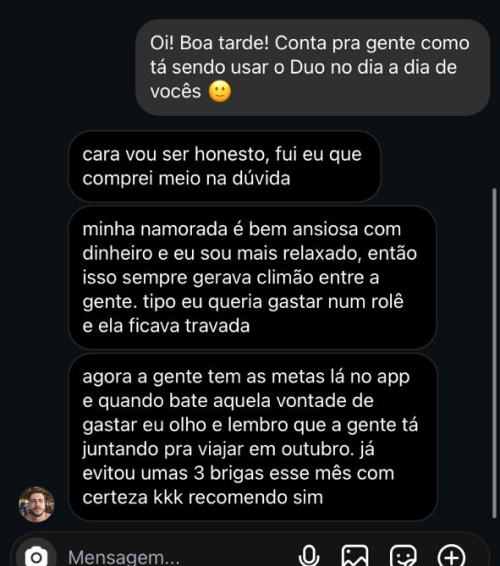 Depoimento de casal